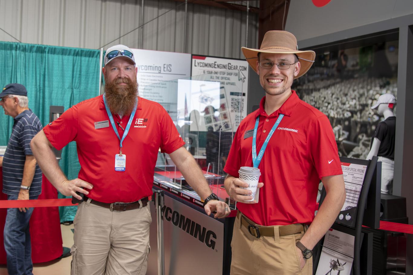 Jud Rupert and Tyler Harbach of Lycoming Engines
