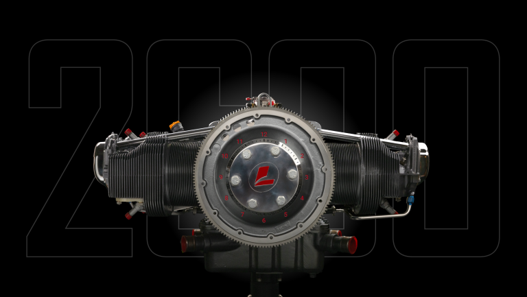 Lycoming Engine Clock Banner