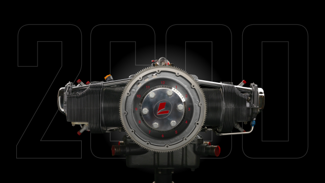 Lycoming Engine Clock Banner